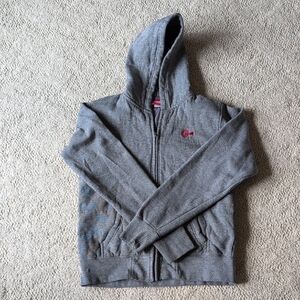 Gray Hooded Women's Farm Girl Sweatshirt